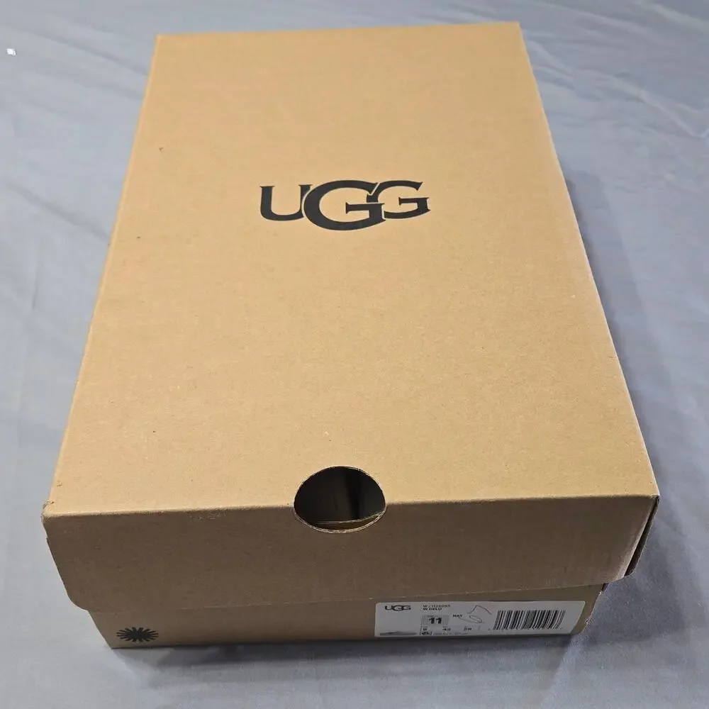 UGG Luciah Slip On Espadrille Canvas Sneaker Natural Beige